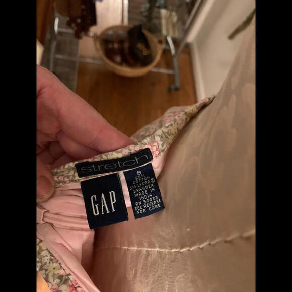 Ditsy Floral Cotton Stretch Gap Skirt - Picture 7 of 9